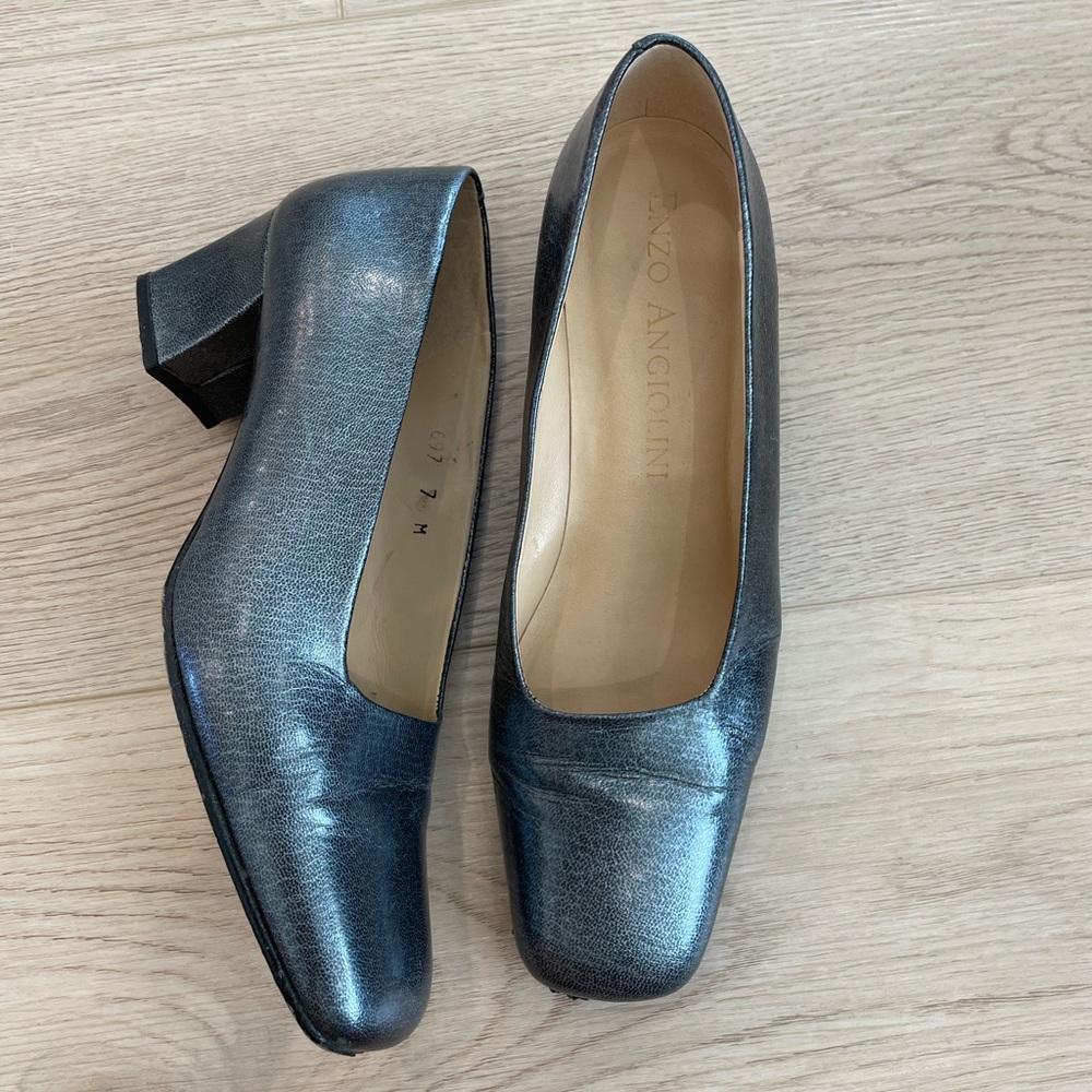 Vintage Square Toe Heels